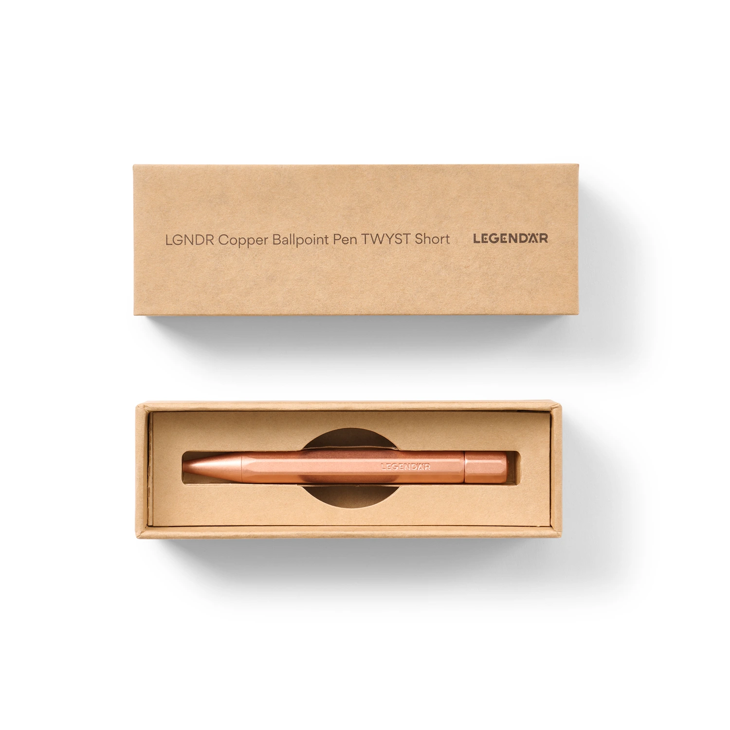 Kugelschreiber Kupfer kurze Edition, Copper Ballpoint Pen TWYST Short - 2