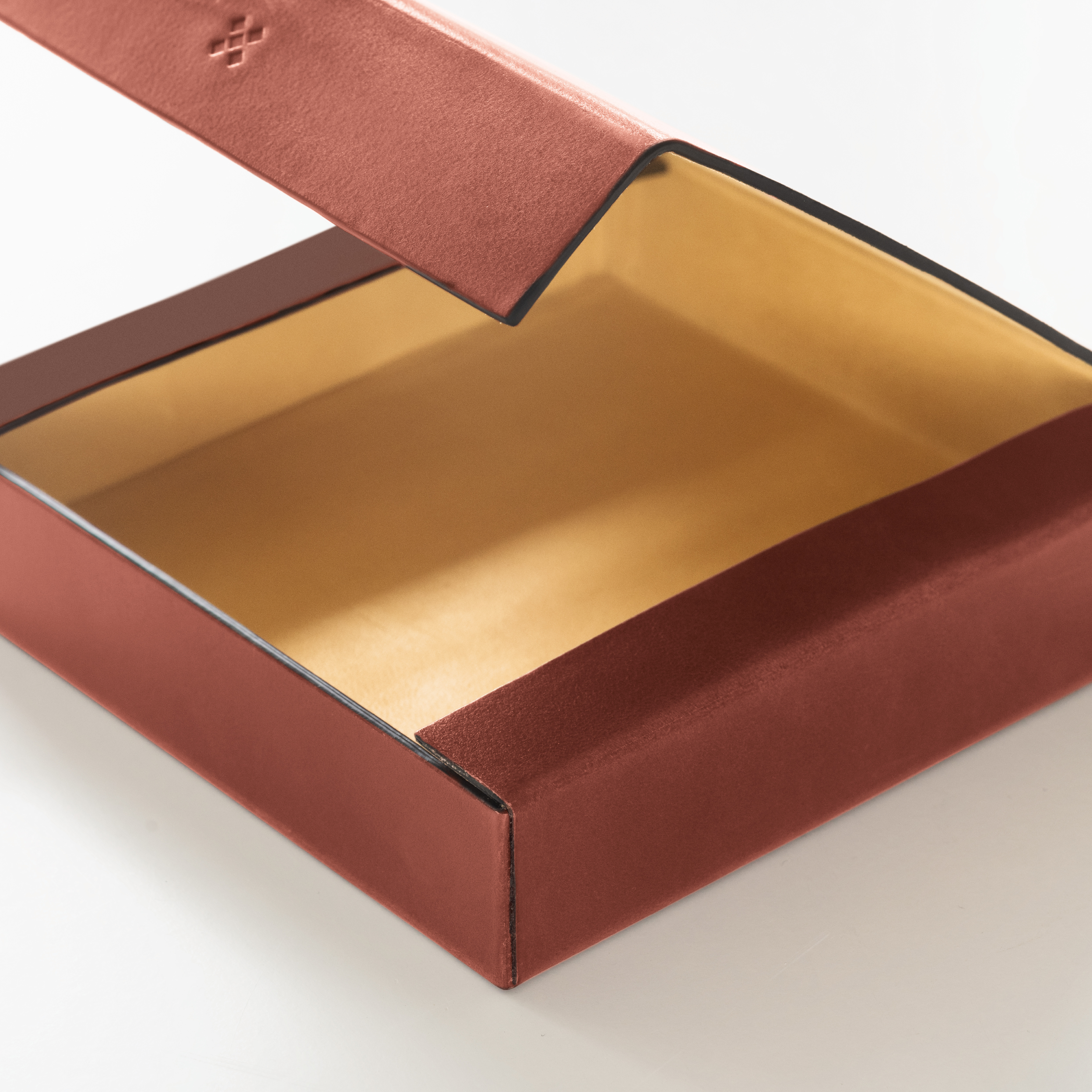 Leather Case ETWEE Square Chestnut - 4