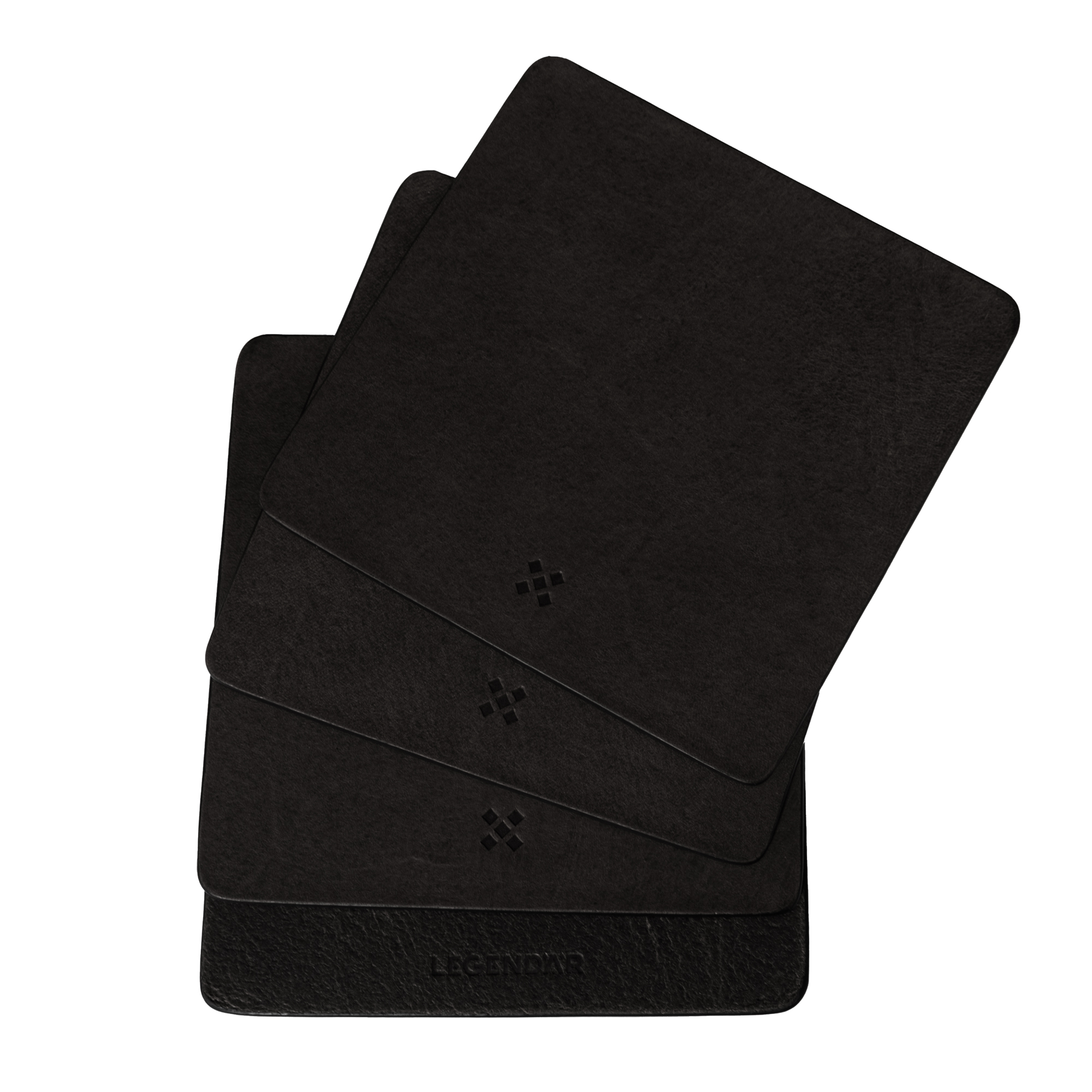 Leather Coaster DRYNK Black - 2
