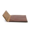 Leder Clutch, Mini Briefcase TRYP Chestnut - 4