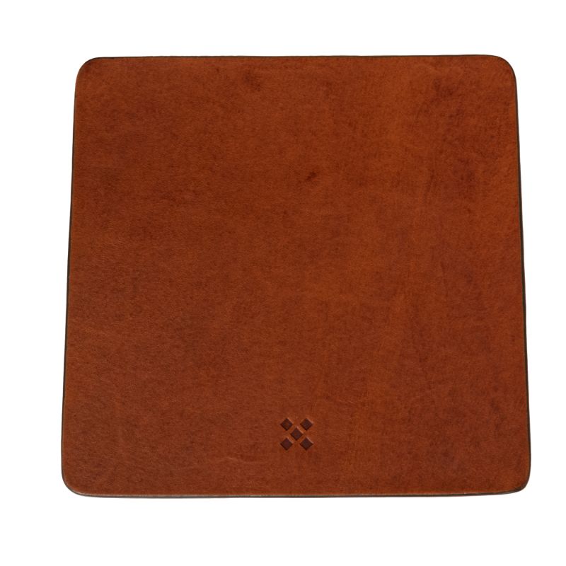 Leather Coaster DRYNK Chestnut - 2