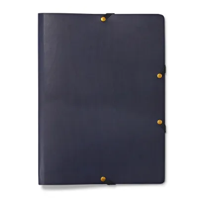 Leder Mappe, Document Folder HYDE Navy