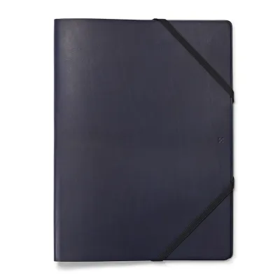 Leder Mappe, Document Folder HYDE Navy - 2