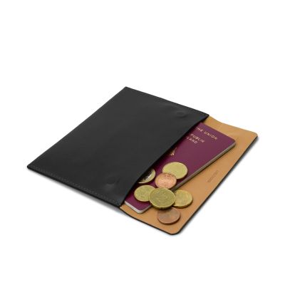 Leder Clutch, Mini Briefcase TRYP Black - 3
