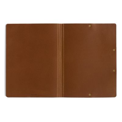 Leder Mappe, Document Folder HYDE Chestnut - 4
