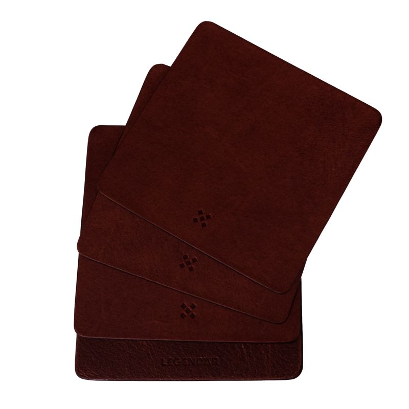 Leather Coaster DRYNK Mokka