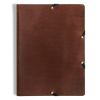 Leder Mappe, Document Folder HYDE Chestnut - 3