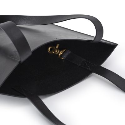 Leder Tote Bag, Leather Bag KERRY Black - 3