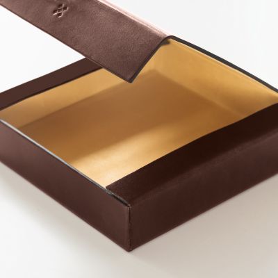 Leder Etui, Leather Case ETWEE Square Mokka - 3