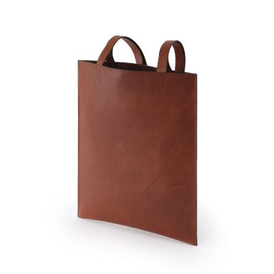 Leder Tote Bag, Leather Bag KERRY Mokka - 2