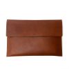 Leder Laptoptasche, Briefcase SLYMM chestnut - 2