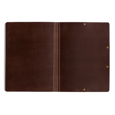 Leder Mappe, Document Folder HYDE Mokka - 3
