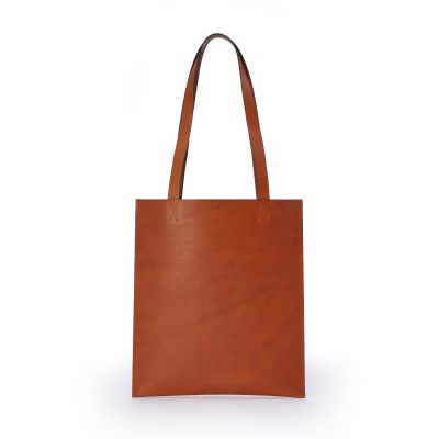 Leder Tote Bag, Leather Bag KERRY Chestnut